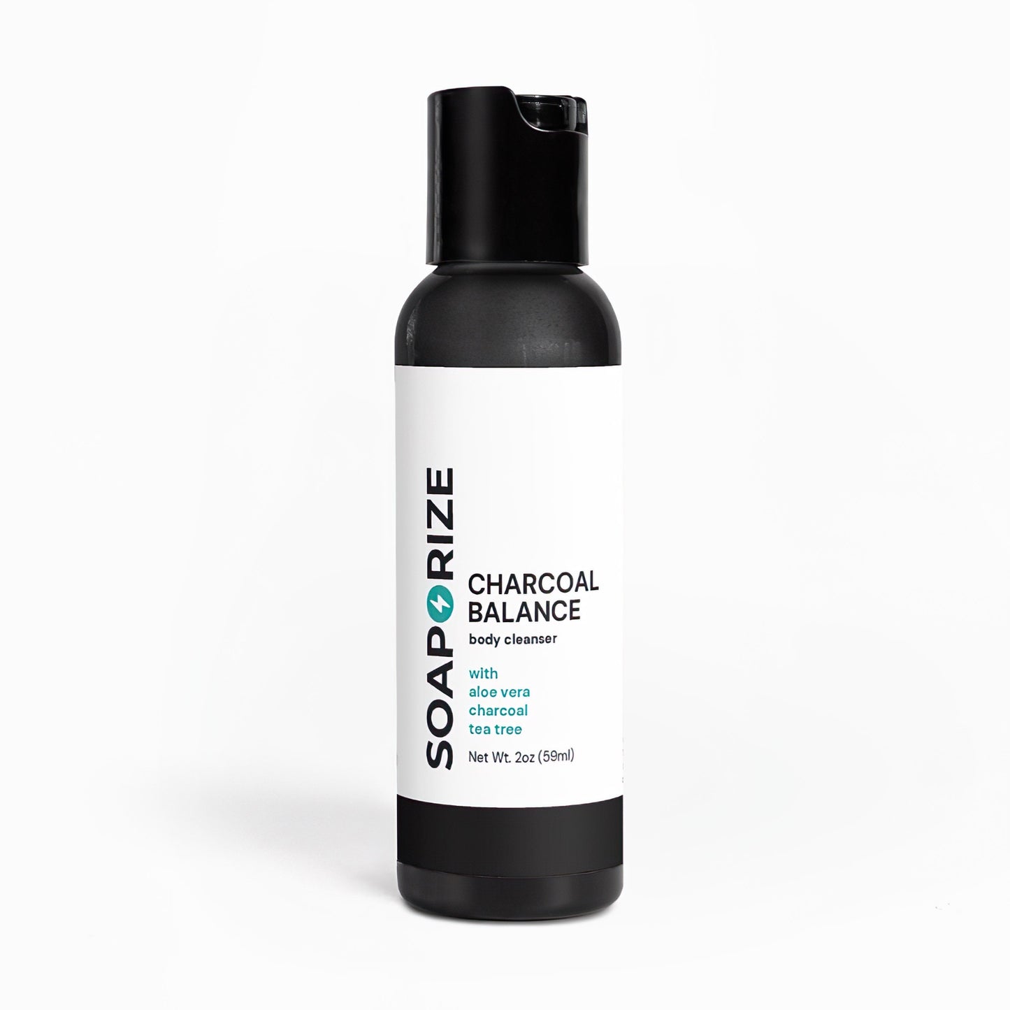 Soaporize Charcoal Balance: purifying daily cleanser designed to refresh and cleanse odor-prone skin