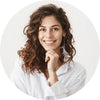 Smiling woman with healthy, glowing skin, symbolizing customer satisfaction with Soaporize products
