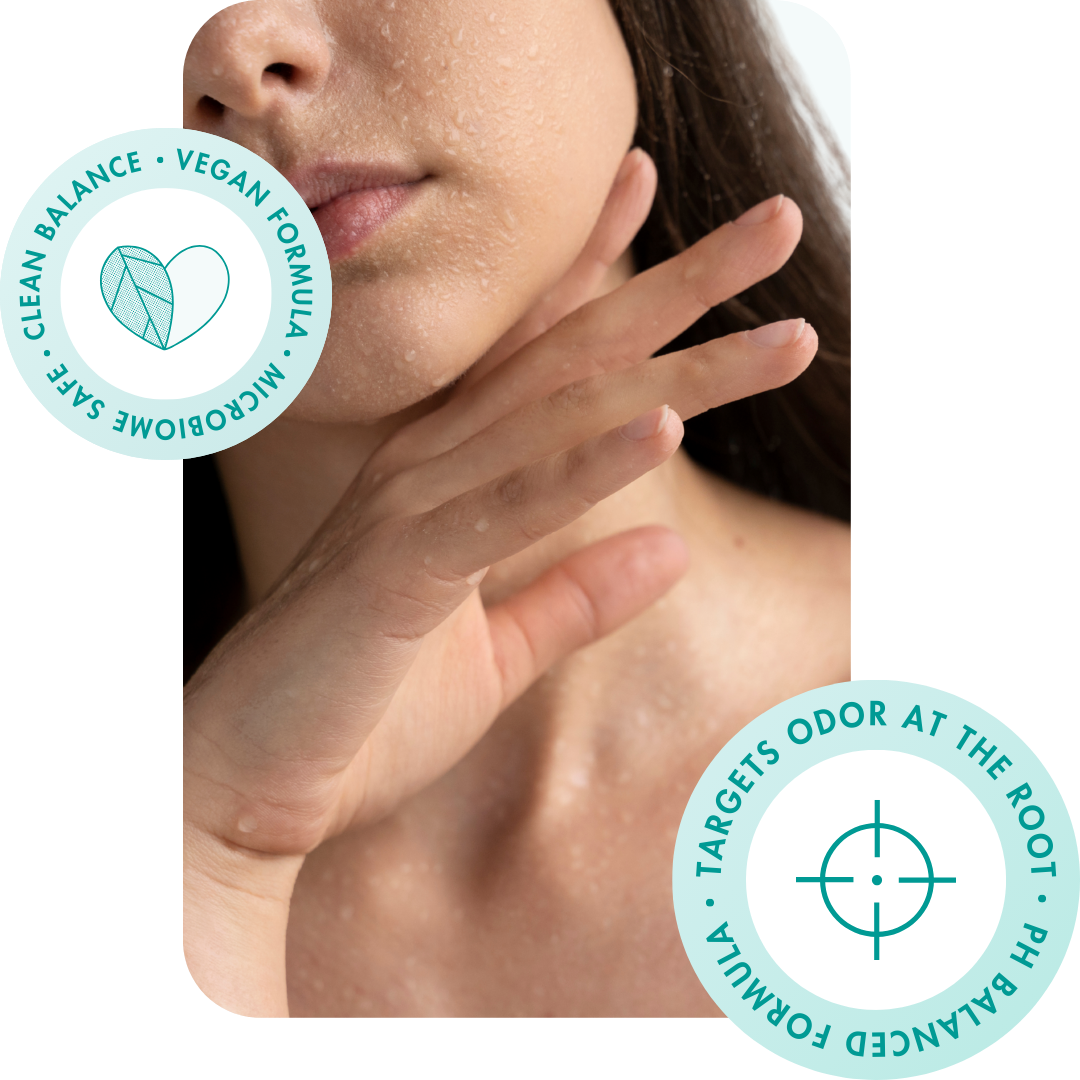 A hand resting on freshly rinsed skin – representing Soaporize’s plant-based cleansing ritual