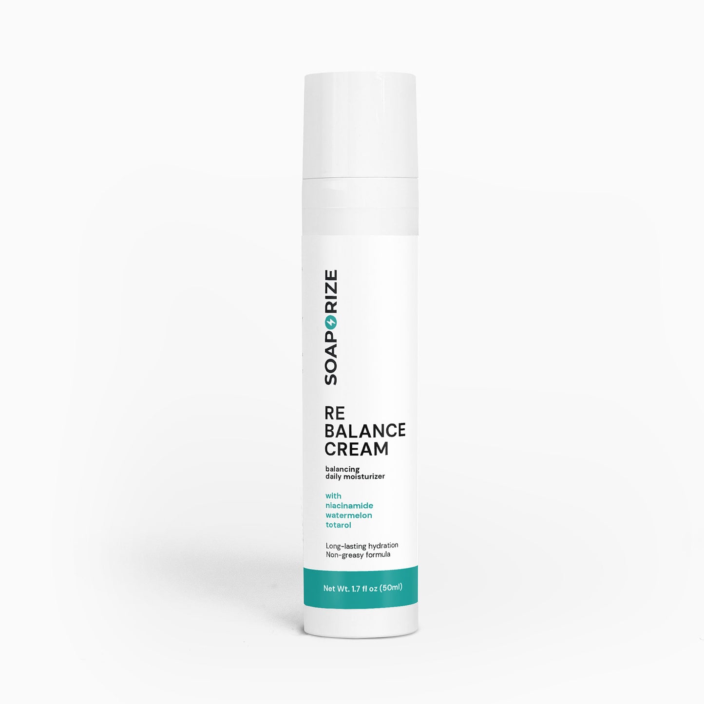 Soaporize Rebalance Cream: lightweight hydrating cream designed to refresh and protect odor-prone and sensitive skin