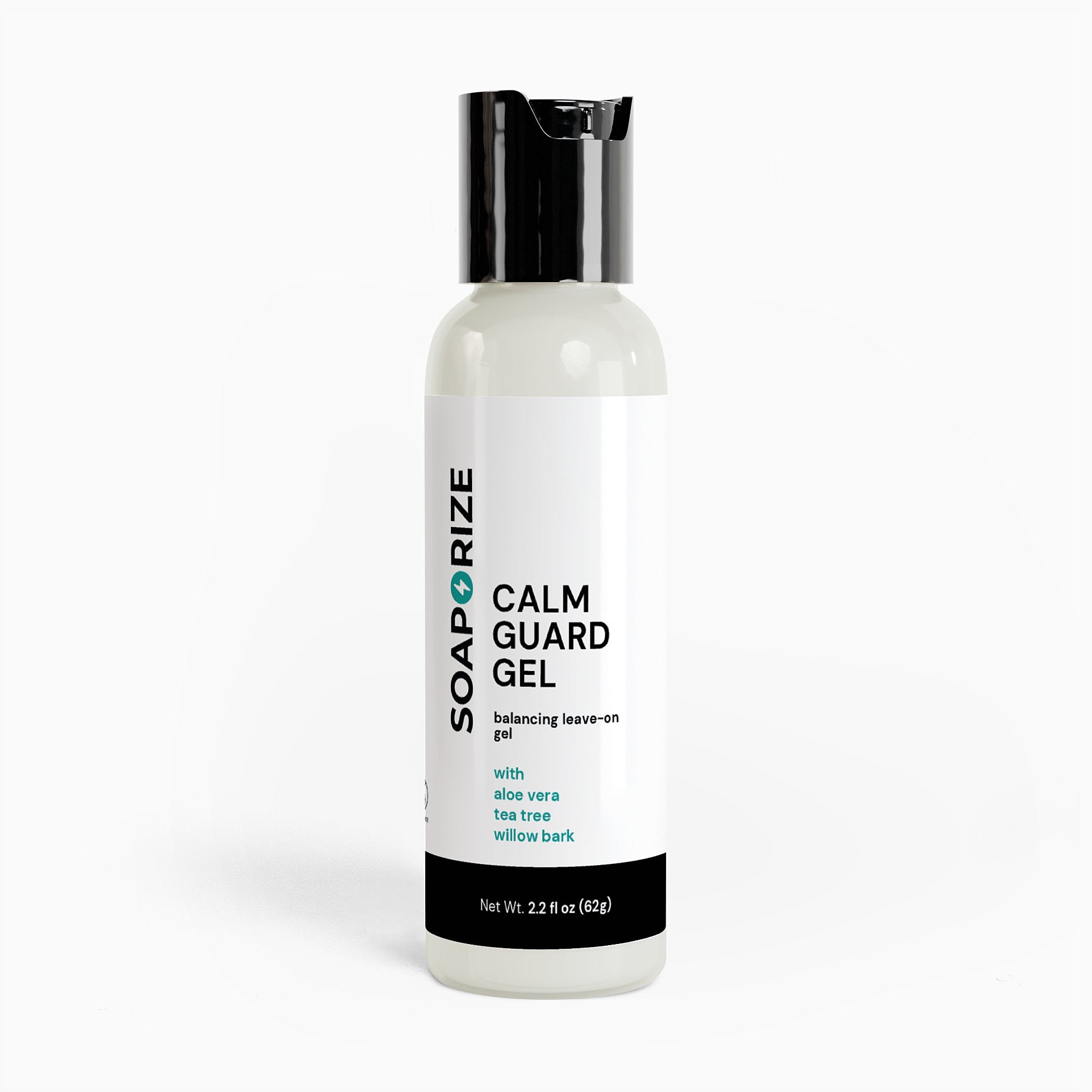 Soaporize CalmGuard Gel: lightweight soothing gel designed to refresh and hydrate sensitive, odor-prone skin