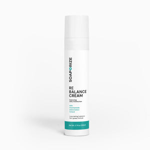 Soaporize Rebalance Cream: lightweight hydrating cream designed to refresh and protect odor-prone and sensitive skin