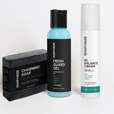 The Ritual Kit by Soaporize - a complete three-step body care system designed to cleanse, refresh, and support skin prone to body odor